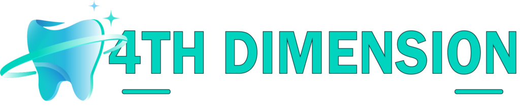 Logo with teal and white text on black background.